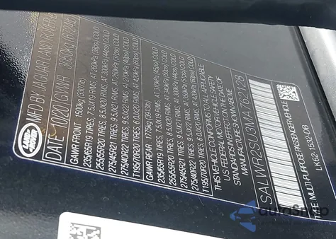 2021 Land Rover Range Rover Sport Hse Silver Edition Mhev из США, поврежденный, VIN SALWR2SU3MA762128